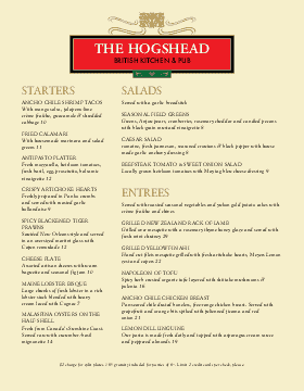 Pub Food Menus - MustHaveMenus