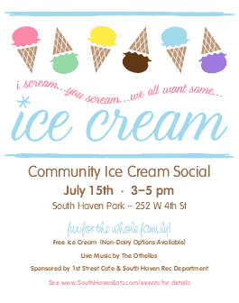 Ice Cream Social Flyer | Summer Flyers