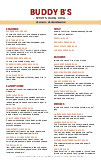 Sports Bar Football Menu | Sports Bar Menus