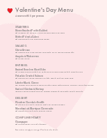 Wild Hearts Prix Fixe Menu | Valentine's Day Menus